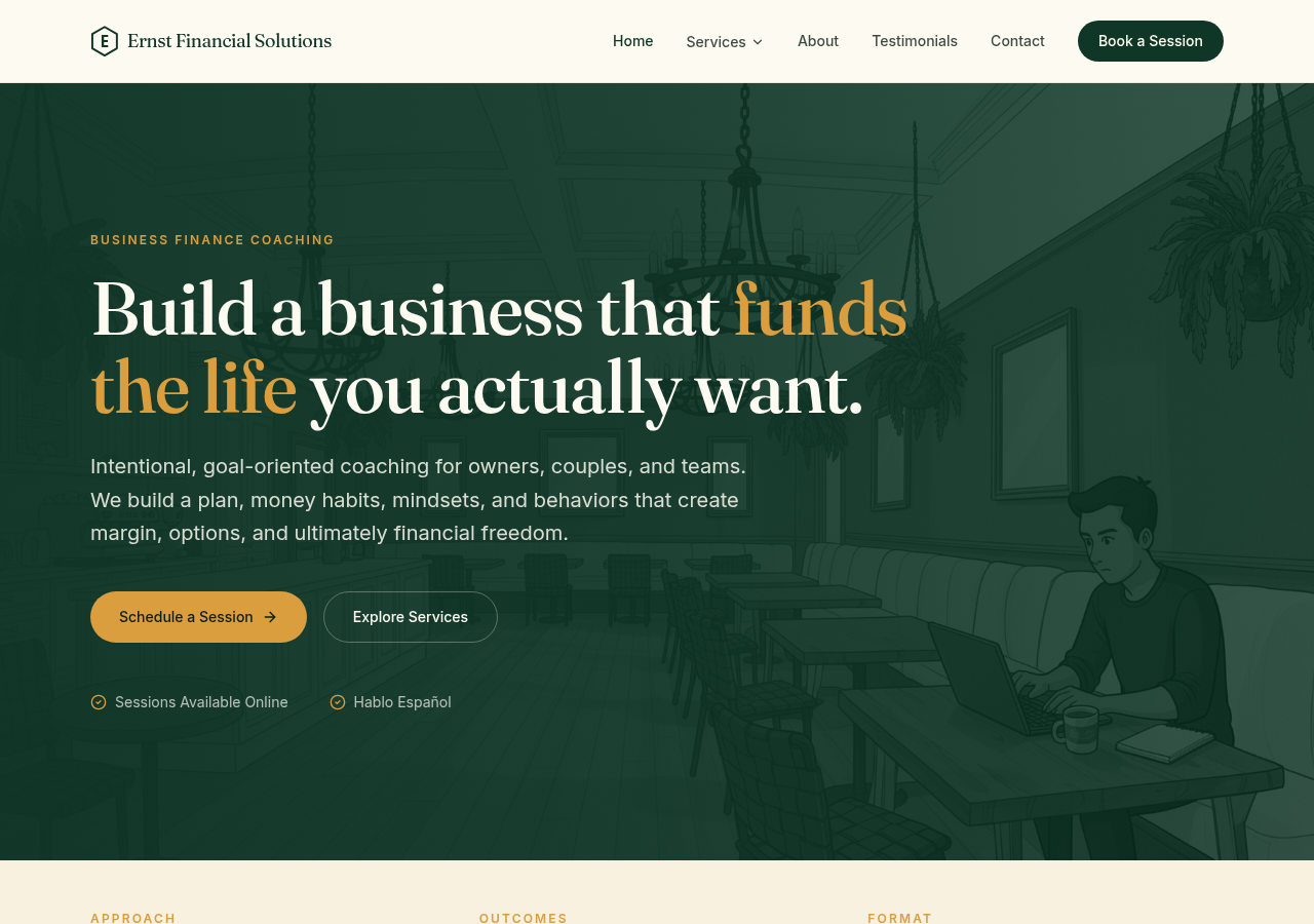 Ernst Financial Solutions website
