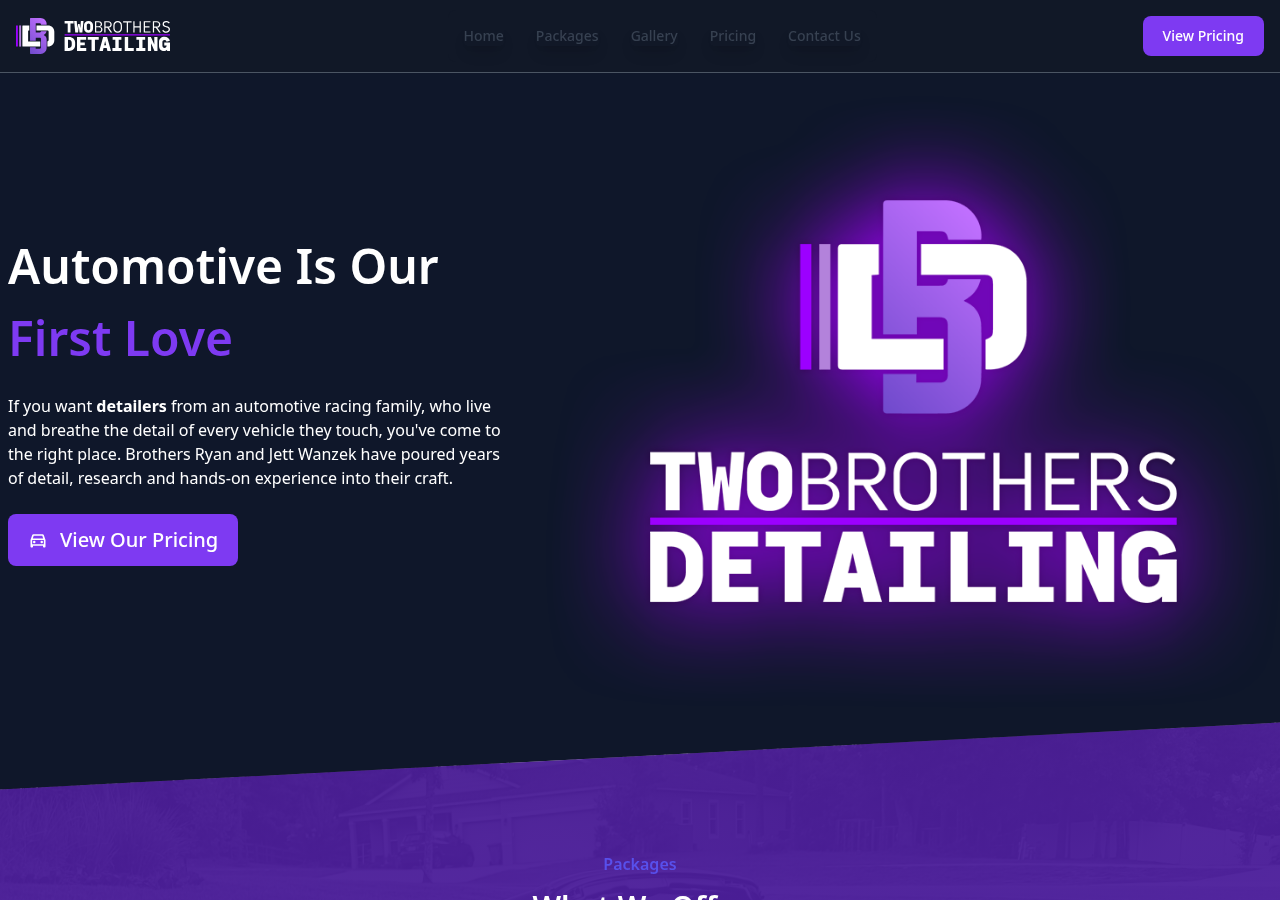 Two Brothers Detailing website