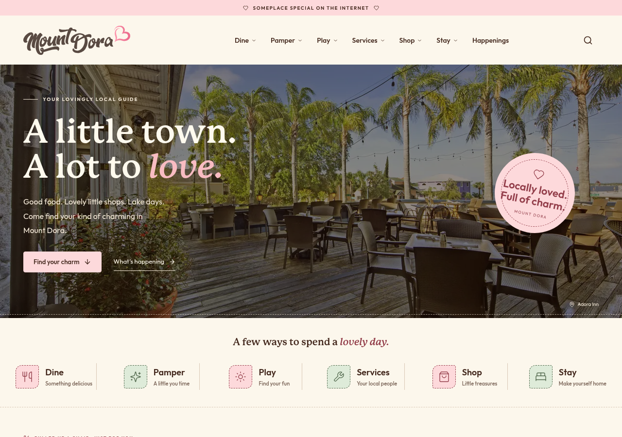 Mount Dora Charm website